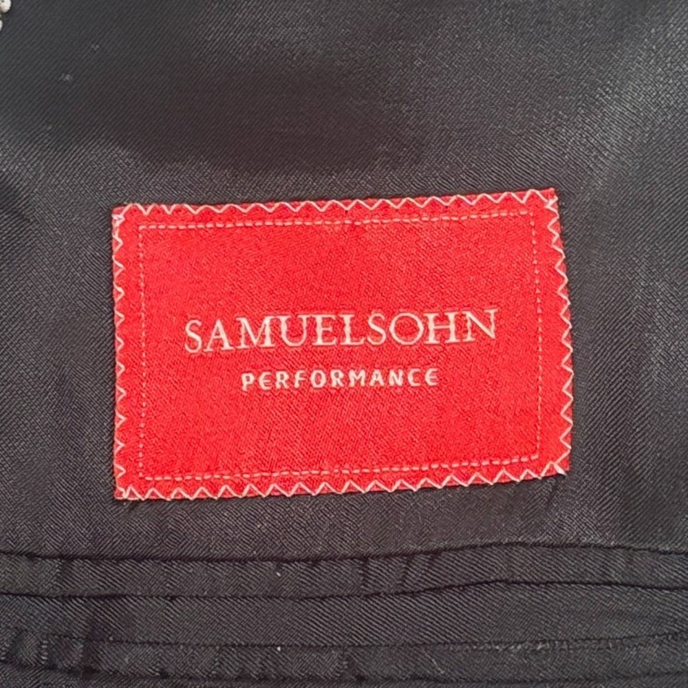 Samuelsohn Wool Suit Performance Super 130s Gray US Sz 40 W36x33 Canada - Picture 6 of 12